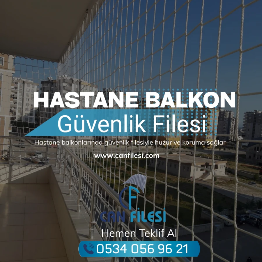 Hastane Balkon Güvenlik Filesi